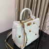 Valentino small Roman Stud White Nappa Leather Bag