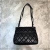 Balenciaga shoulder tote bag in black - black hardware 25cm