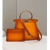 Fendi Peekaboo I See You Orange Hand Bag