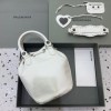 Balenciaga white medium bucket