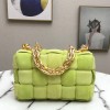 Bottega Veneta The Chain Cassette Green Velvet Bag