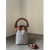 Fendi MON TRESOR brown twist handle bag