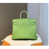 Hermes togo green mint crocodile 25cm