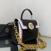 Versace LA MEDUSA small black hand bag