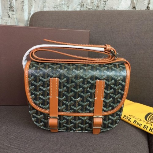 Goyard Belvedere PM Brown Leather Bag