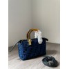 Fendi By The Way Mini Small Boston blue bag