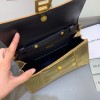 Balenciaga Hourglass Chain Gold Wallet