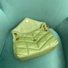 YSL LouLou Puffer Green Small Bag