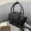 Bottega Veneta Arco Mini Black Leather Tote Bag