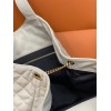 YSL Icare Maxi Shopping White Lambskin Bag