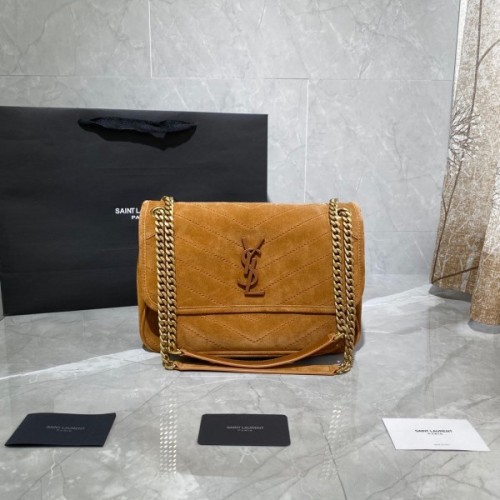 YSL Niki suede brown 28cm