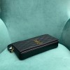 YSL becky quilted black lampskin leather chain bag 02