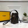 Fendi MON TRESOR Brown leather mini-bag