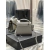 YSL Cassandra medium chain grey bag