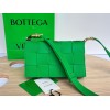 Bottega Veneta Cassette green grained leather bag
