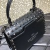 Valentino Garavani Rockstud Alcove all black tote bag