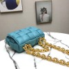 Bottega Veneta The Chain Cassette Blue Bag