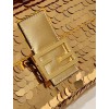 Fendi Mini Baguette pink sequinned leather bag