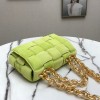 Bottega Veneta The Chain Cassette Green Velvet Bag