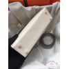 Hermes Kelly Mini White leather