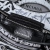 BALENCIAGA Neo Cagole City XS black leather tote bag
