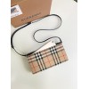 Burberry vintage check detachable strap wallet