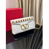 VALENTINO Garavani Vlogo White Shoulder Bag