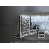 Balenciaga Hourglass Chain Silver Wallet 19cm