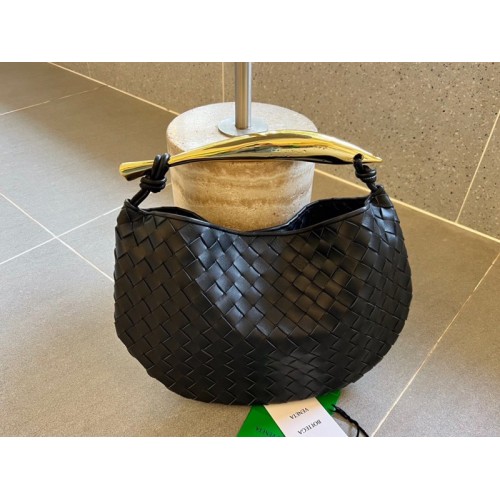 Bottega Veneta Sardine Intrecciato Napa Black Top-Handle Bag