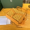 Goyard Minaudiere Coated Yellow Canvas Bag