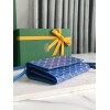 Goyard Varenne Monogram Canvas Blue Wallet