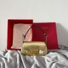 Valentino Garavani VLOGO chain gold leather bag