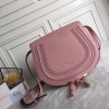 Chloe marcie medium / small pink saddle bag