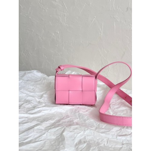 Bottega Veneta Pink Mini Cassette Bag