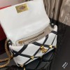 Valentino Medium Roman Stud Shoulder Bag BSF098 25 cm