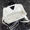 Bottega Veneta top handle bag in white