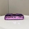 Fendi Mini Baguette purple sequinned leather bag