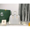 Goyard Sac Vendome White Canvas PM Bag