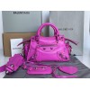 Balenciaga hot pink cagole XS handle bag