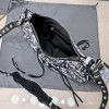Balenciaga Le Cagole graffiti shoulder bag