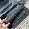 YSL all black wallet 19cm