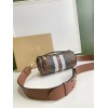 Burberry Monogram Stripe Barrel Shoulder Bag