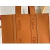 Chloe Woody Medium Brown Embroidered Leather Bag