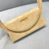 Jacquemus Le Sac Rond Velvet Yellow Bag