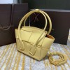 Bottega Veneta Arco Mini Yellow Leather Tote Bag