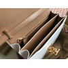 BURBERRY Medium Leather TB White Shoulder Bag