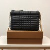 Burberry quilted black leather shoulder bag