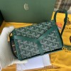 Goyard Minaudiere Coated Green Canvas Bag