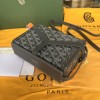 Goyard Minaudiere Coated Gray Canvas Bag