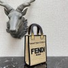 Fendi mini tote raffia sunshine bag